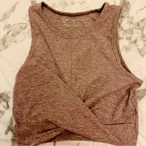 Yogalicious Women's Sleeveless Tan Muscle Tee